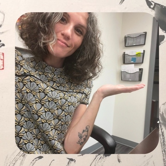 Zara • metallic asian style paisley brocade print short sleeve mini dress - Picture 3 of 16